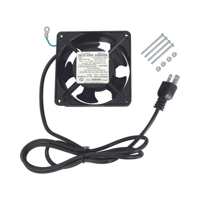[189161] Ventilador 110 Vca de 12 x 12 cm con Cable y Clavija.