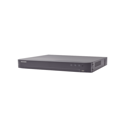 [204544] DVR 16 Canales TurboHD + 16 Canales IP / 8 Megapixel (4K) / Acusense (Evita Falsas Alarmas) / Audio por Coaxitron / 2 Bahías de Disco Duro / Salida de Video en 4K / 8 Entradas de Alarma / 4 Salidas de Alarma / H.265+