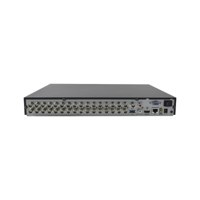 [206085] DVR 32 Canales TurboHD + 8 Canales IP / 5 Megapixel Lite - 3K Lite / Acusense (Evita Falsas Alarmas) / Audio por Coaxitron / 2 Bahías de Disco Duro / H.265+ / Salida de Video en Full HD