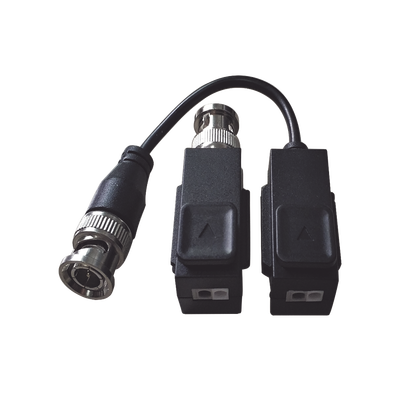 [198102] Kit de Transceptor (Balluns) TURBOHD con Boton Push / Hasta 8 MP (4K) / 100% Cobre / Soporta HD-TVI / AHD / CVI / CVBS / Audio por Coaxitron / Datos para Menu de Configurar de Cámaras 