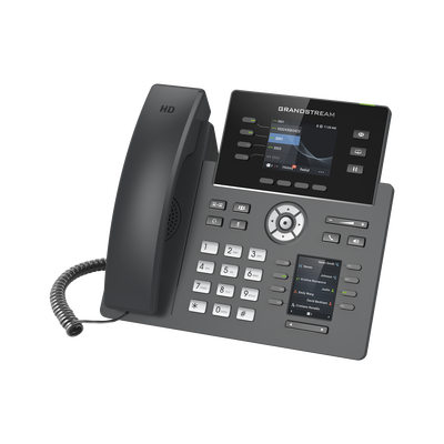 [168975] Teléfono IP Wi-Fi, Grado Operador, 4 líneas SIP con 4 cuentas, pantalla a color 2.8", puertos Gigabit, Bluetooth, PoE, codec Opus, IPV4/IPV6 con gestión en la nube GDMS