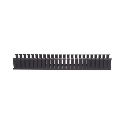 [171314] Canaleta Ranurada de PVC sin Tapa, Tipo G, 82.6 mm de Ancho, 79.2 mm de Alto y 1828.8 mm de Largo, Color Negro
