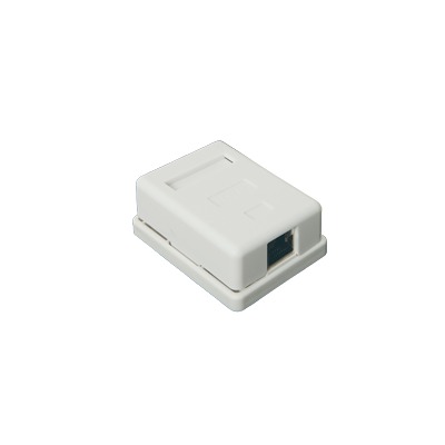 [66001] Caja de pared con 1 puerto Keystone, incluye jack STP Cat5e