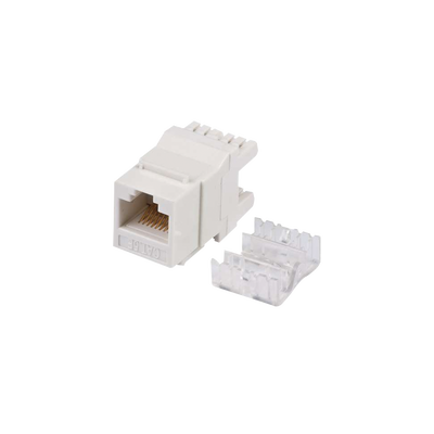 [160245] Módulo Jack Keystone Cat5e con terminación en ángulo 180 º  Color Blanco
