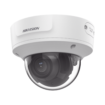 [196429] Domo IP 5 Megapixel / Lente Mot. 2.7 a 13.5 mm / 45 mts IR EXIR / AcuSense / IP67 / IK10 / WDR 120 dB / PoE+ / Entrada y Salida de Audio y Alarmas / MicroSD