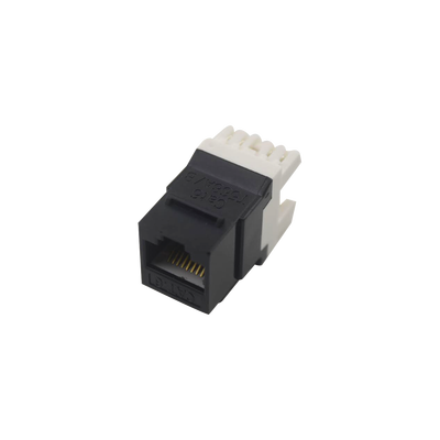 [160434] Módulo Jack Keystone Cat6 con terminación en ángulo 180 º  Color Negro