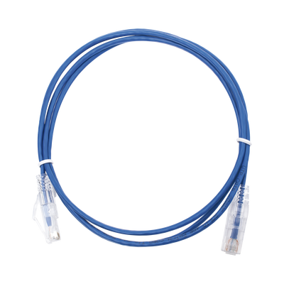 [171097] Cable de Parcheo Slim UTP Cat6 - 1.5 m Azul Diámetro Reducido (28 AWG)