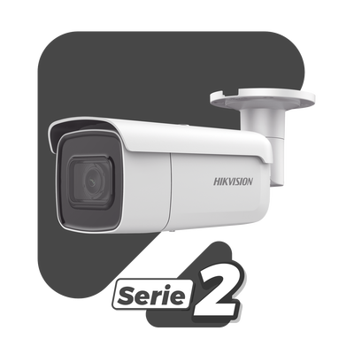 [196453] Bala IP 6 Megapixel / Lente Mot. 2.8 a 12 mm / 60 mts IR EXIR /Exterior IP67 / IK10 /  WDR 120 dB / PoE / ACUSENSE (Evita Falsas Alarmas) / Entrada y Salida de Audio y Alarmas / MicroSD / ONVIF
