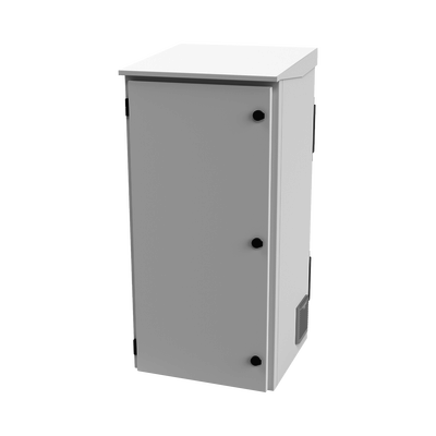[189232] Gabinete de Exterior con Rack de 19" de 24U con Ventiladores y Termostato (Montaje a poste o torre se vende por separado).
