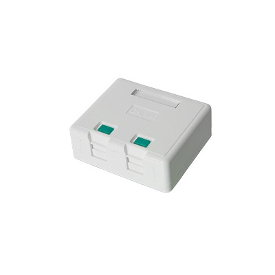 [65998] Caja de pared con 2 puertos Keystone, no incluye Jacks 