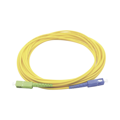 [169974] Jumper de Fibra Óptica Monomodo SC/UPC SC/APC Simplex, color amarillo 1 metro