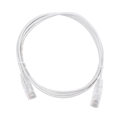 [171102] Cable de Parcheo Slim UTP Cat6 - 1.5 m Blanco Diámetro Reducido (28 AWG)