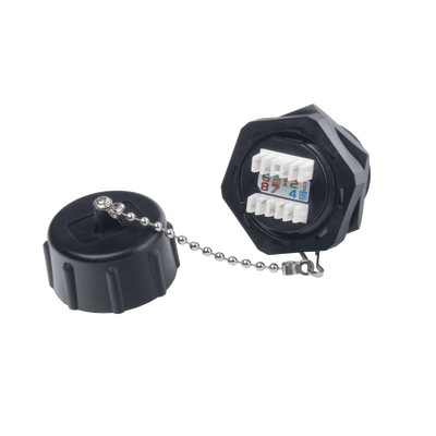 [176779] Jack Industrial RJ45 Categoría 6 Blindado, IP67 (Waterproof)