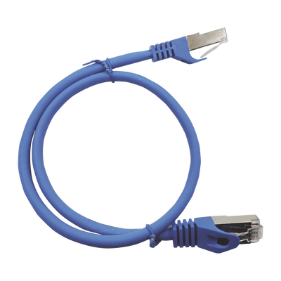 [171794] Patch Cord Cat6A 10G blindado 0.5M ( 1.64 ft ) AZUL