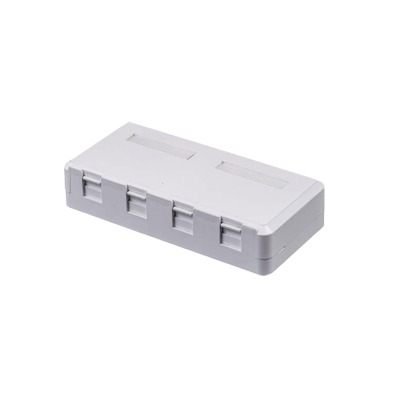 [75336] Caja de pared de 4 puertos sin jack