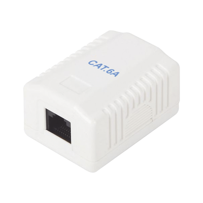 [171762] Caja de pared con 1 puerto, incluye 1 jack UTP Cat6A