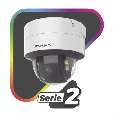 [205408] Domo IP 4 Megapixel / Imagen a Color 24/7 / Lente 3.6 - 9 mm / Luz Blanca 40 mts / WDR 130 dB / Exterior IP67 / IK10 / Captura Facial / Videoanaliticos (Filtro de Falsas Alarmas) / MicroSD