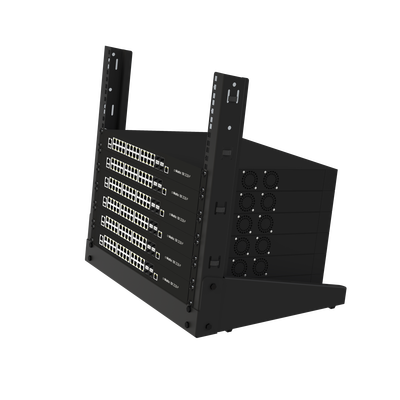 [204730] Rack de 19", 9 UR,  Para Uso en Mesa. Ideal para Instalaciones, Temporales / Pruebas / Exhibición