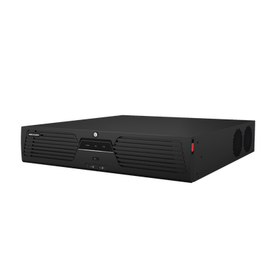 [211677] [Doble Poder de Decodificación] NVR 32 Megapixel (8K) / 64 Canales IP / AcuSense / ANPR / Conteo de Personas / Heat Map / 8 Bahías de Disco Duro / 2 Tarjetas de Red / Soporta RAID con Hot Swap / 2 HDMI en 8K / Soporta POS / Alarmas I/O
