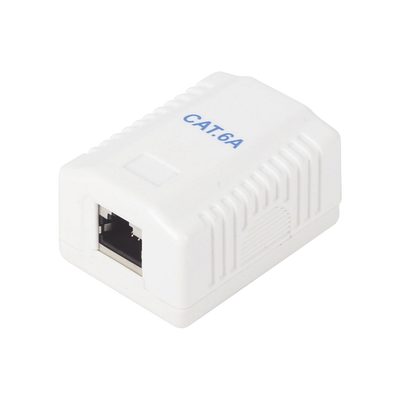 [171760] Caja de pared con 1 puerto, incluye 1 jack STP Cat6A