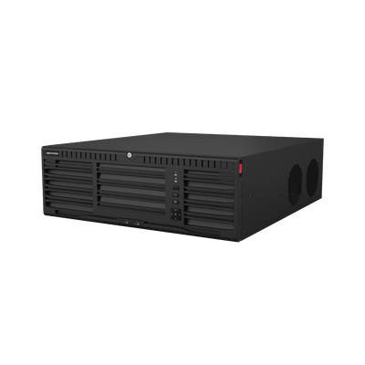 [211678] [Doble Poder de Decodificación] NVR 32 Megapixel (8K) / 64 Canales IP / AcuSense / ANPR / Conteo de Personas / Heat Map / 16 Bahías de Disco Duro / 2 Tarjetas de Red / Soporta RAID con Hot Swap / 2 HDMI en 8K / Soporta POS / Alarmas I/O
