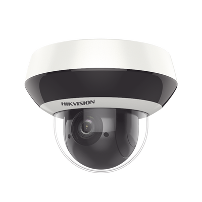 [211020] Mini Domo PTZ IP 4 Megapixel / 4X Zoom / H.265+ / 20 mts IR EXIR / WDR / PoE / IK10 /Exterior IP66 / DarkFighter / Micrófono Integrado / MicroSD