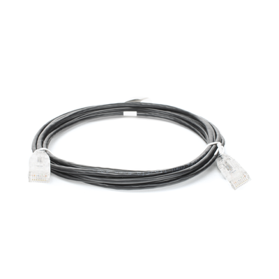 [189691] Cable de Parcheo Slim UTP Cat6 - 3 m Negro Diámetro Reducido (28 AWG)