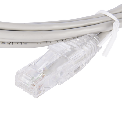 [192775] Cable de Parcheo Slim UTP Cat6 - 2 m Gris Diámetro Reducido (28 AWG)