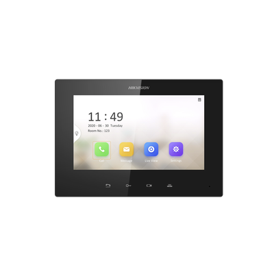 [211368] Monitor IP Lite TOUCH 7" para Videoportero IP / Vídeo en Vivo / PoE Estándar / Apertura Remota / Llamada Entre Monitores / Audio de dos vías 