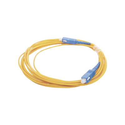 [206997] Jumper de Fibra Óptica Monomodo SC/UPC - SC/UPC Simplex, color amarillo, 5 metros