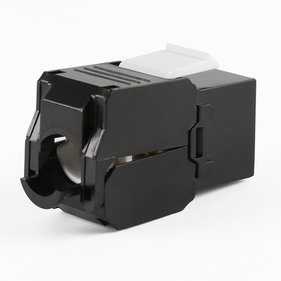 [208562] Módulo Jack Keystone Cat6 (toolless), con terminación en ángulo 180 º Color Negro, Compatible con Faceplate y Patchpanel Linkedpro