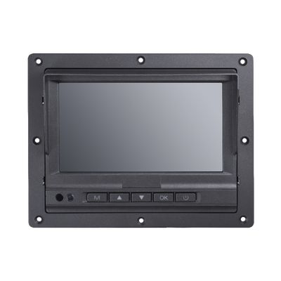 [210996] Monitor y Botones de 7" LCD / Compatible con DVR Móvil HIKVISION / Conector Tipo Aviación
