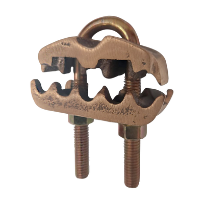 [209512] Conector para 3 Cables de Cobre (4 - 2/0 AWG) a Tubo o Varilla (5/8 in - 3/4 in).