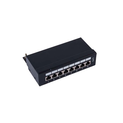 [75335] Panel de parcheo de impacto (110) Blindado (STP) de 8  puertos Cat6, 10in