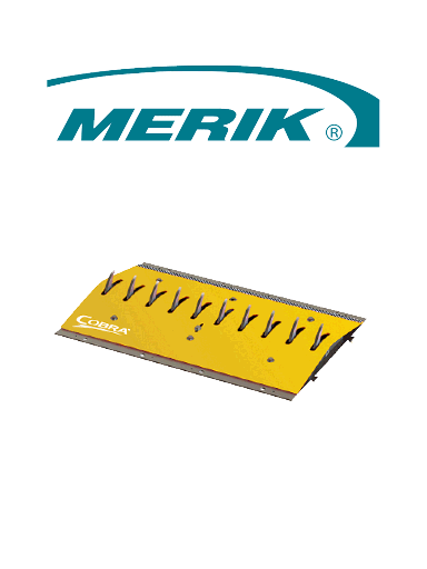 [MER151027] MERIK 12300PY - Cobra sección de picos poncha llantas de montaje en superficie / Tramo de 91cm / Color amarillo / No incluye biseles laterales 