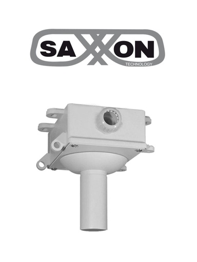 [42160] SAXXON WBWH&WB8203 - Brazo de montaje en techo de 20CM con caja de conexiones para gabinete / Aluminio