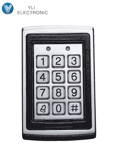 [74101] YLI YK568L - Teclado para Control de Acceso / Salidas  NC y NO / Exterior e Interior / 500 Usuarios password o tarjeta  ID 125 Khz