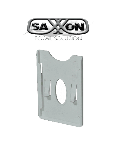 [CRE0002] SAXXON ASRCH - Porta Tarjeta de Plástico con Adhesivo 3M / Compatible con Tarjetas o TAG SAXXON de PVC
