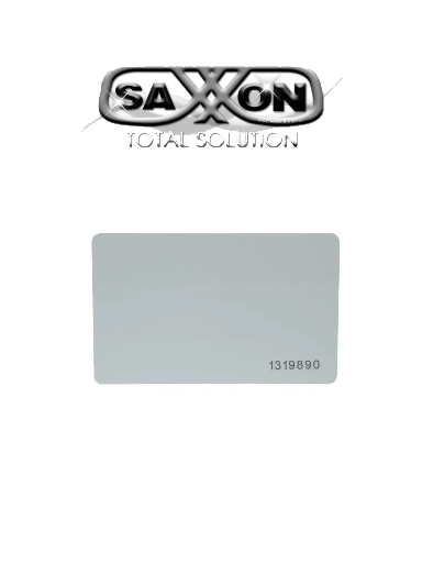[SXN0980002] SAXXON SAXTHF01- TAG o Tarjeta De PVC UHF pasivo / Compatible con Lectoras SAXR2656 & SAXR2657 / EPC GEN2 / Folio Impreso