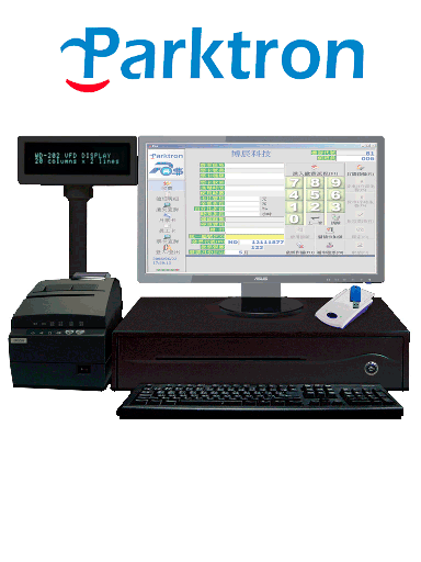 [PPS384002] PARKTRON CCST209 - Estación de cobro manual para chipcoin / Incluye software, lector con conexion USB, miniprinter, cajón para efectivo, NO INCLUYE PC