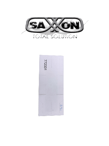 [AST151008] SAXXON THF02 - TAG De papel ADHERIBLE / Altas temperaturas / Compatible con Lectoras SAXR2656 & SAXR2657 / Folio Impreso