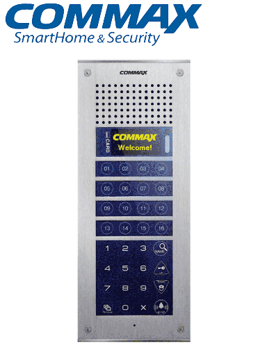 [cmx104052] COMMAX CMP4BCT - Frente de calle para solución de videoporteros para apartamentos, soporta hasta 300 monitores de la marca Commax, cuenta con función de apertura de puerta, compatible con estación de guardia/ #Modum