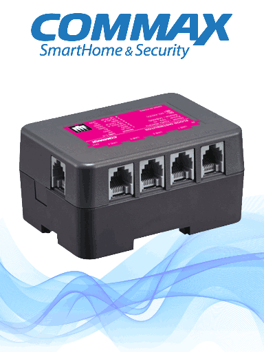 [cmx105003] COMMAX CMD404CFU - Distribuidor de piso para conexión de hasta 4 monitores Commax para solución de apartamentos con el frente de calle clave cmx104052, requiere fuente RF2A a 24VDC/ Departamental #Modum