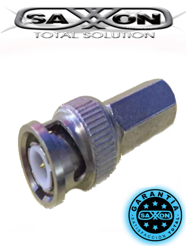 [TVC047018] SAXXON PSUBR10RG59 - Bolsa de 10 conectores BNC macho de enroscar para cable siames