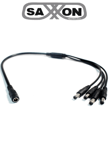 [TVN017007] SAXXON PSUWB07 - Divisor de Energía para 4 Cámaras/ 1 Conector Hembra + 4 Conectores Macho/ 2.1 mm/
