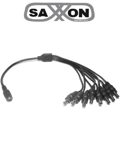 [TVN017010] SAXXON PSUWB10 - Divisor de Energía para 8 Camaras/ 1 Conector Hembra + 8 Conectores Macho/ 2.1 mm/
