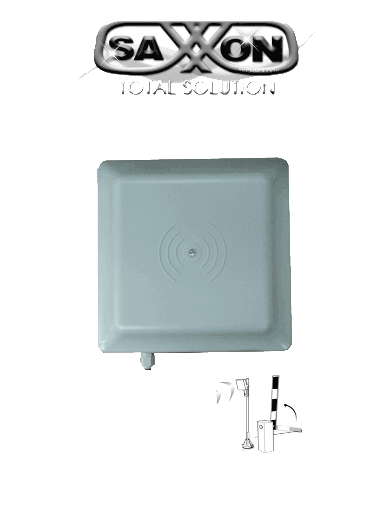 [TVB151036] SAXXON SAXR2656 - Lectora de Tarjetas UHF para Control de Acceso Vehicular / 902 A 928 Mhz / Lectura de Largo Alcance de 1 a 6 metros / Encriptable / Compatible con Enrolador FC06
