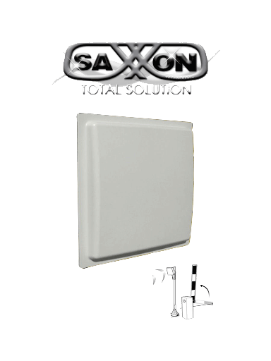 [TVB151037] SAXXON SAXR2657 - Lectora de Tarjetas UHF para Control de Acceso Vehicular / 902 A 928 Mhz / Lectura de Largo Alcance de 1 a 10 metros / Encriptable / Compatible con Enrolador FC06