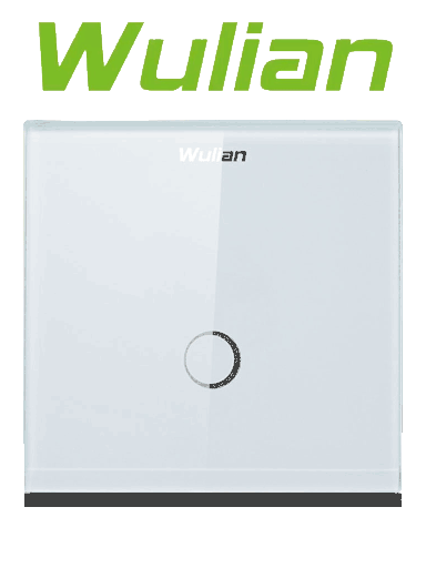 [SXI481014] WULIAN SWITCHT1LN - Apagador Inteligente touch Formato Europeo / Comunicacion Zigbee con brain para automatizacion de luces desde Celular con App / 10 Amp/ 110VCA