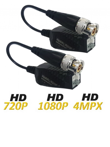 [TVT445009] UTEPO UTP101PHD408 - Paquete de 8 pares de transceptores pasivo 4 en 1 / Push /  HDCVI /  HDTVI / A HD / CVBS / 250 M a  720p / 200 M a  1080p / 150 M a 4 MP